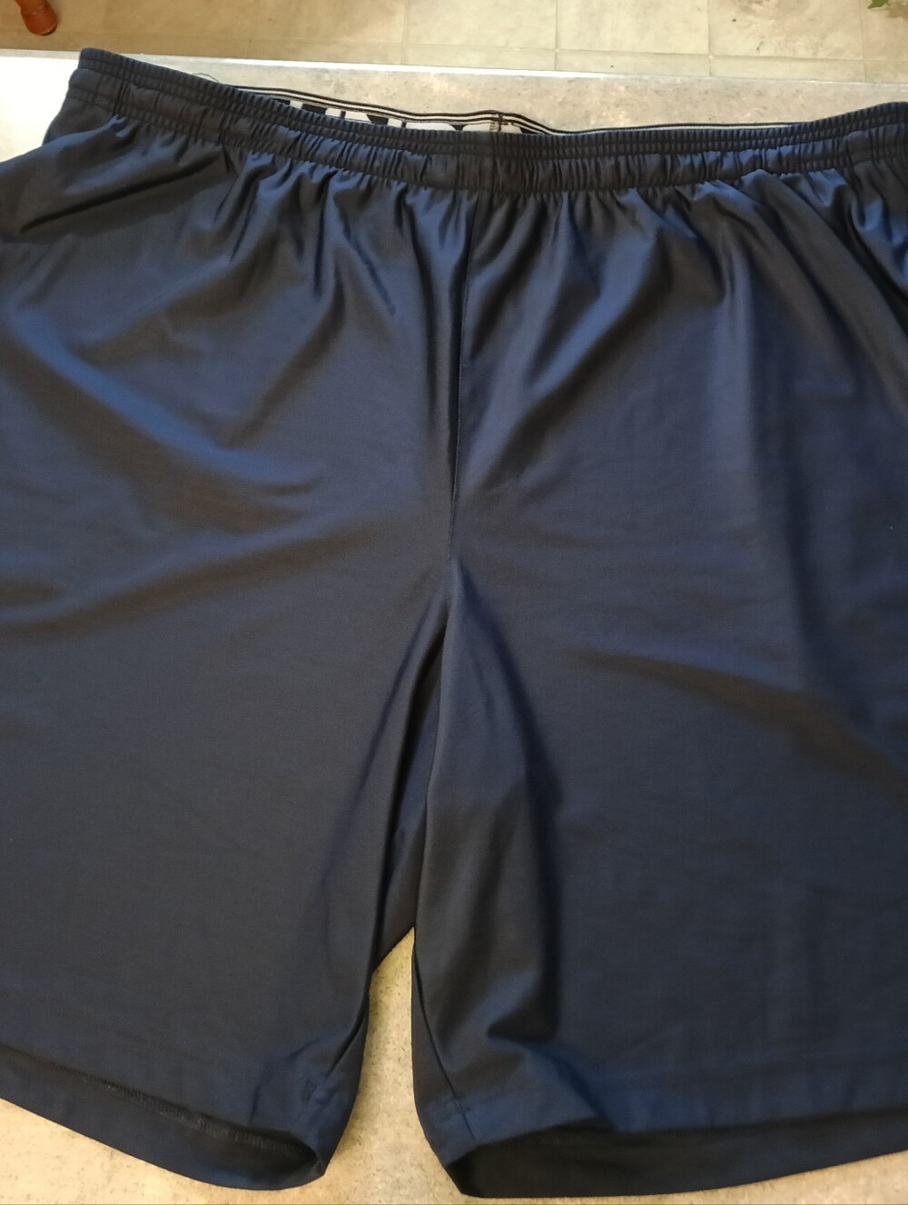 NWOT Men's Under Armour Under Navy Elastic Waist Pull String Athletic Short (3XL - Picture 3 of 6